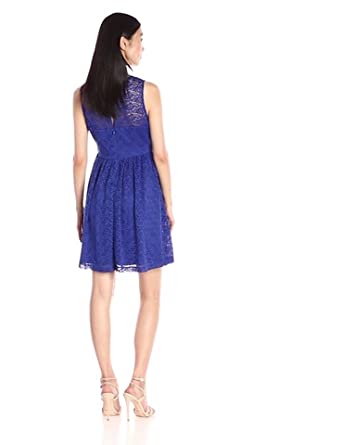 Price:$98.00    Jessica Simpson Women's Floral Lace Fit-and-Flare Dress, Blue/Violet, 14  Clothing