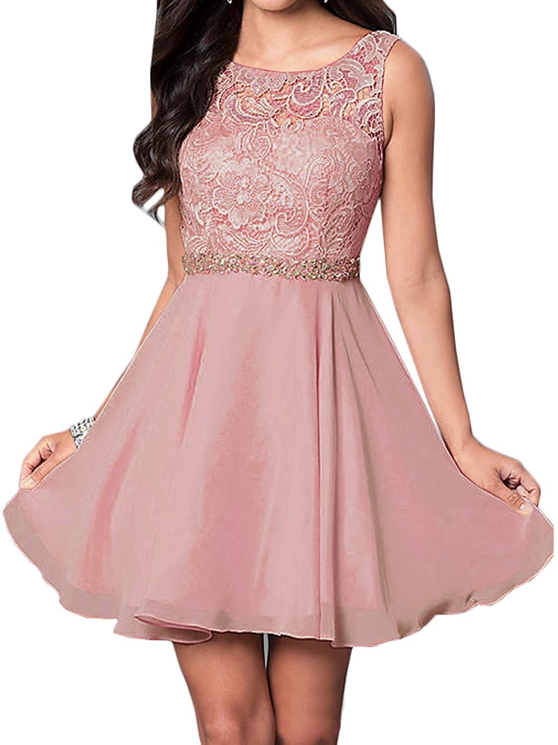 Price:$61.99 Beiqian Women's Short Prom Party Dress Lace Bridesmaid Homecoming Dresses at Amazon Women’s Clothing store