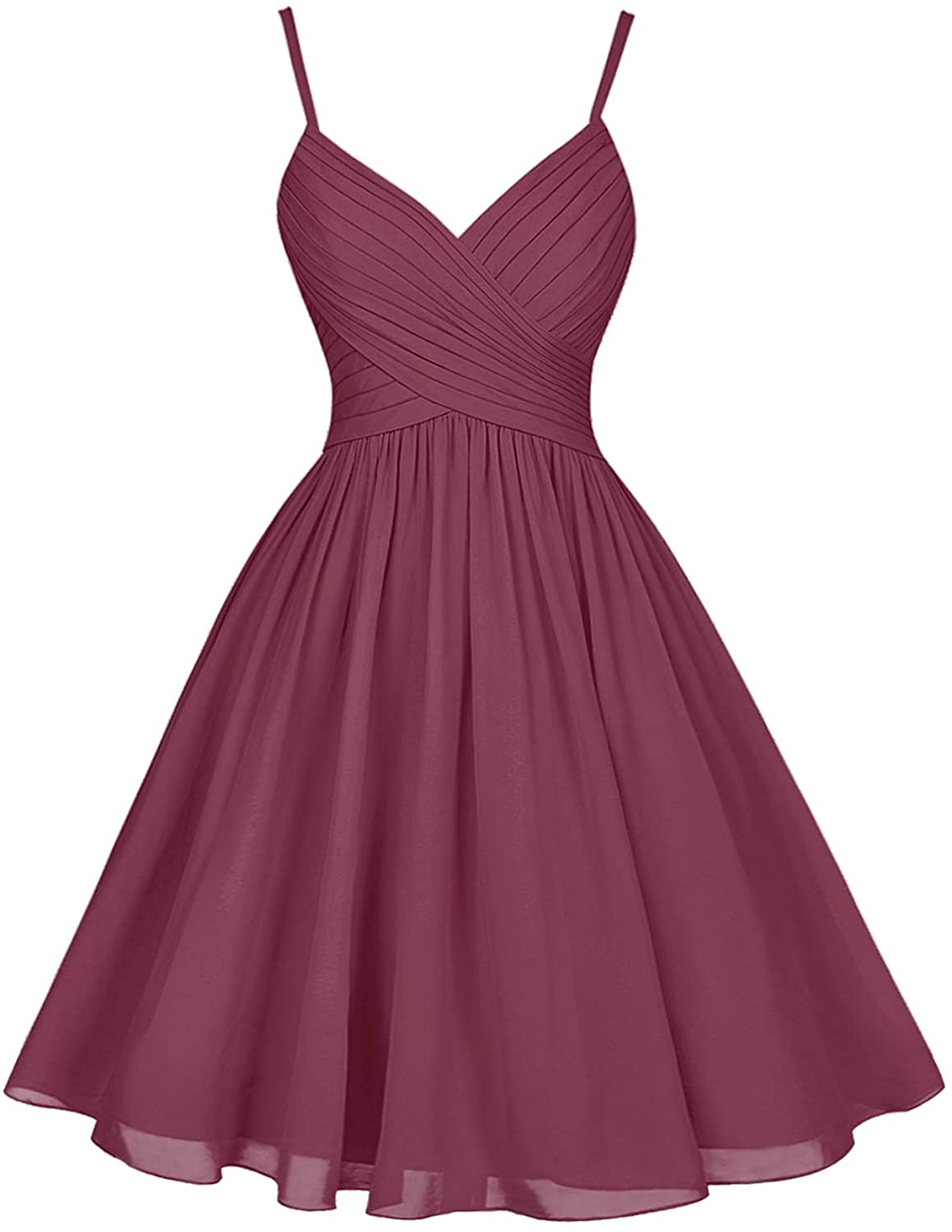 Price:$49.99    ASBridal Bridesmaid Dresses Short Homecoming Dress Chiffon Prom Party Cocktail Gowns with Pockets Mulberry  Clothing