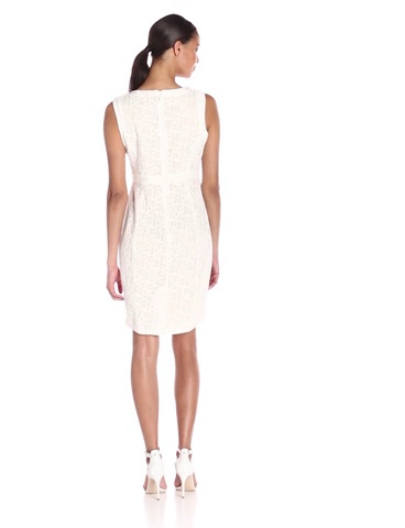 Price:$98.88    Jax Women's Lace Sheath with Body Contouring Insets  Clothing
