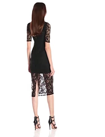 Price:$71.72    BCBGeneration Women's V-Neck Lace Dress  Clothing