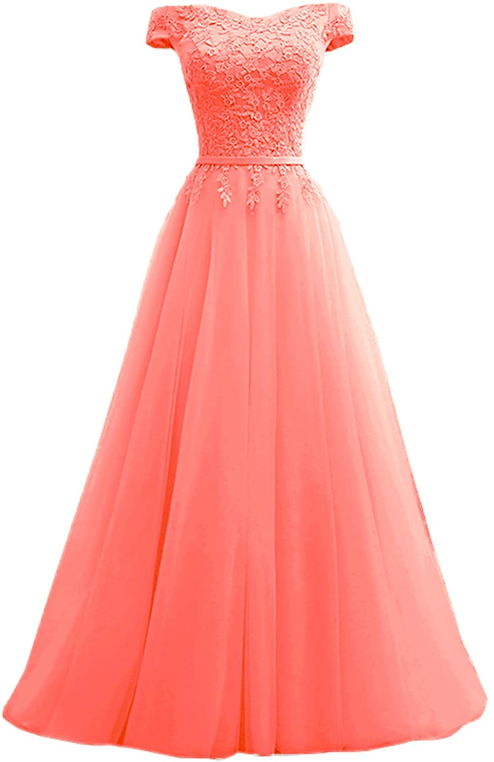 Price:$19.90 Sarahbridal Women's Tulle Applique Prom Dresses Long 2020 Formal Evening Ball Gowns at Amazon Women’s Clothing store