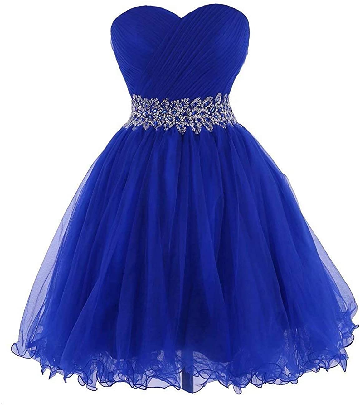 Price:$59.99 KARMA PROM Women's Sweetheart Tulle Cocktail Dress Homecoming Dress at Amazon Women’s Clothing store