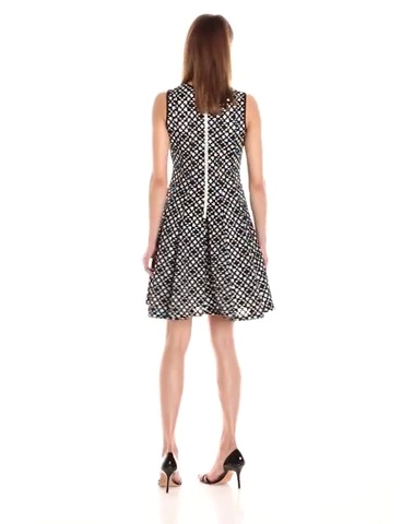 Price:$93.92 Calvin Klein Women's Laser Cut Flare Dress at Amazon Women’s Clothing store