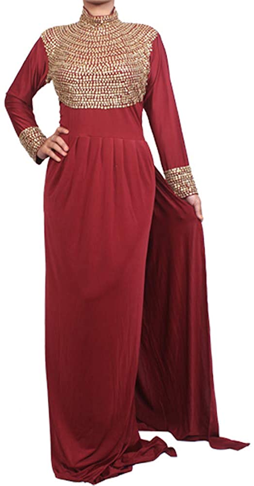 Price:$79.00    Empress - Fitted Gown 22 - Hand-Beaded Kaftan, Dress, Abaya  Clothing