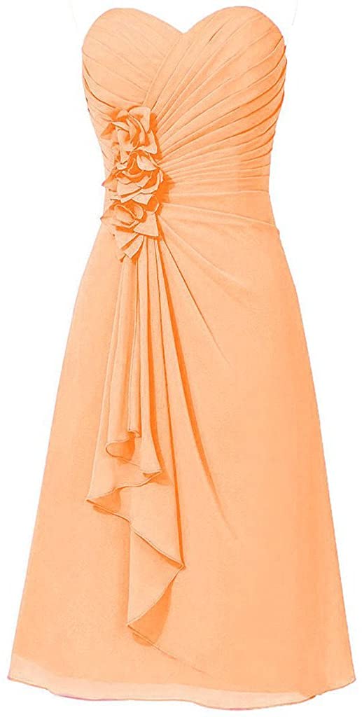 Price:$49.99    Kivary Short Knee Length Sweetheart Corset Beach Bridesmaid Dresses  Clothing