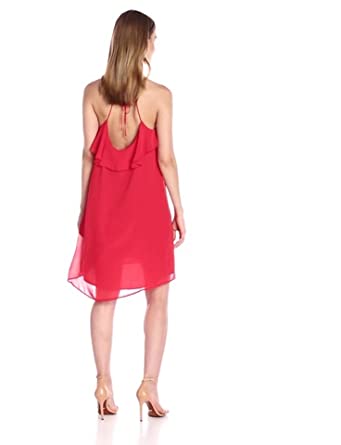 Price:$101.06    BCBGeneration Women's Halter Dress with Ruffle  Clothing