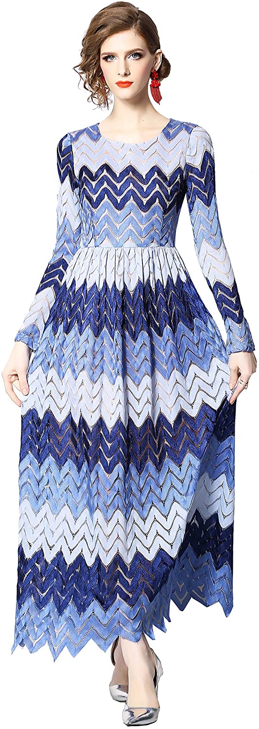 Price:$32.98    BEST-F-U Cocktail Dresses for Women Floral Lace A-line Maxi Dress  Clothing