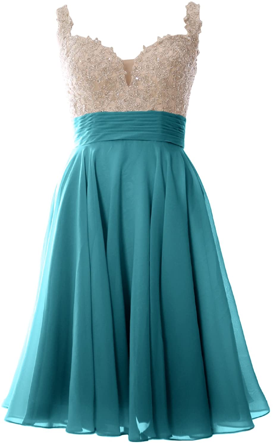 Price:$109.00 MACloth Women Short Homecoming Dresses Lace Sleeveless Wedding Guest Semi-Formal at Amazon Women’s Clothing store
