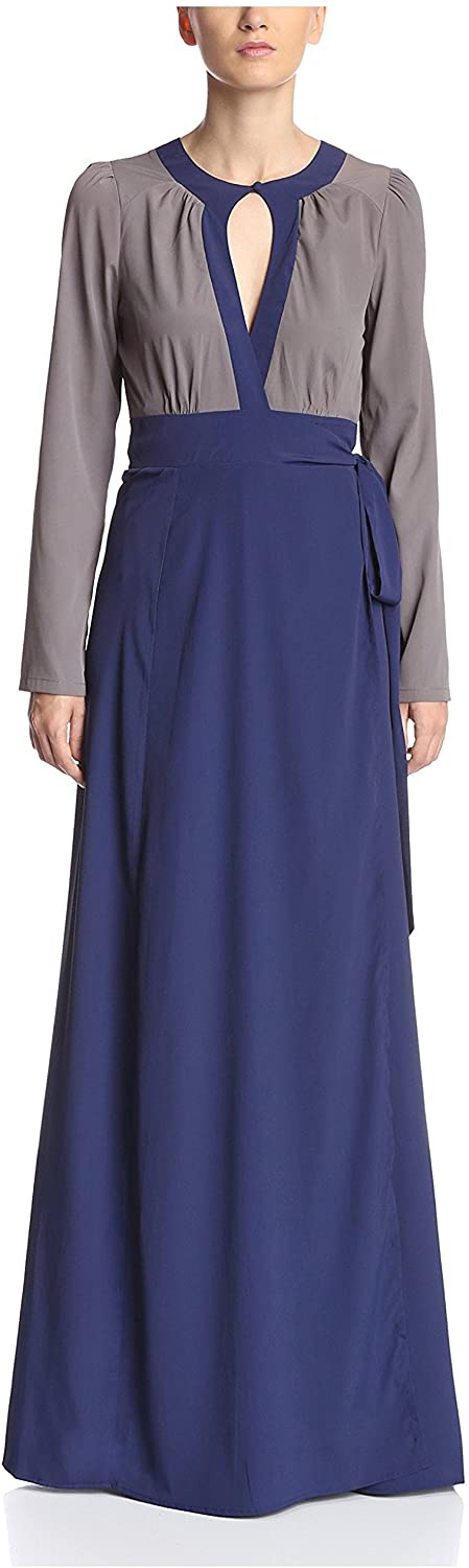 Price:$92.71    Candela Women's Eva Dress, Grey/Navy, M  Clothing