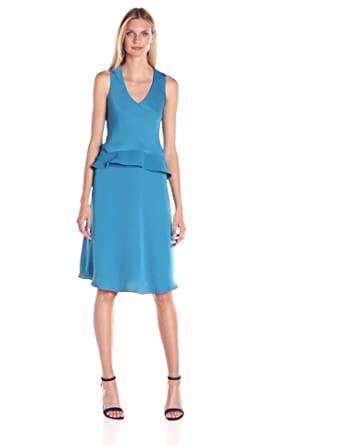 Price:$71.99    Ellen Tracy Women's Asymmetrical Double-Layer Dress  Clothing