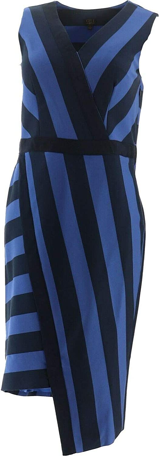Price:$32.98 Gili Milano Ponte Printed Stripe Dress A277132 at Amazon Women’s Clothing store