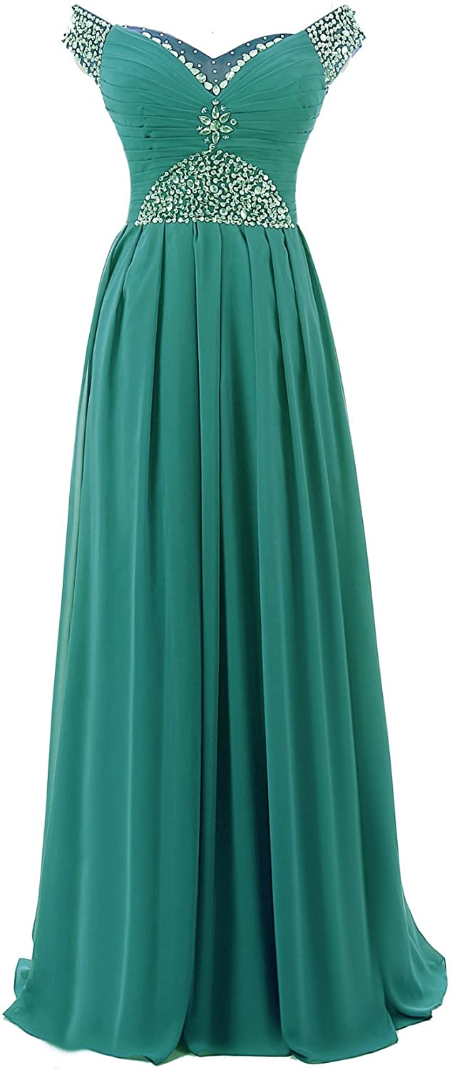Price:$0.00    Vantexi Women's Cap Sleeve Long Chiffon Formal Prom Dresses  Clothing