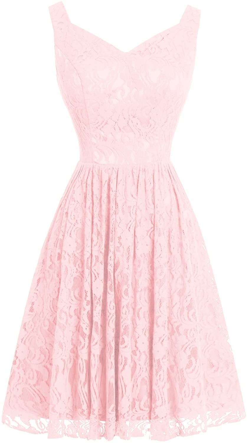 Price:$75.99    Dasior Women's Short Lace Bridesmaid Party Dresses  Clothing