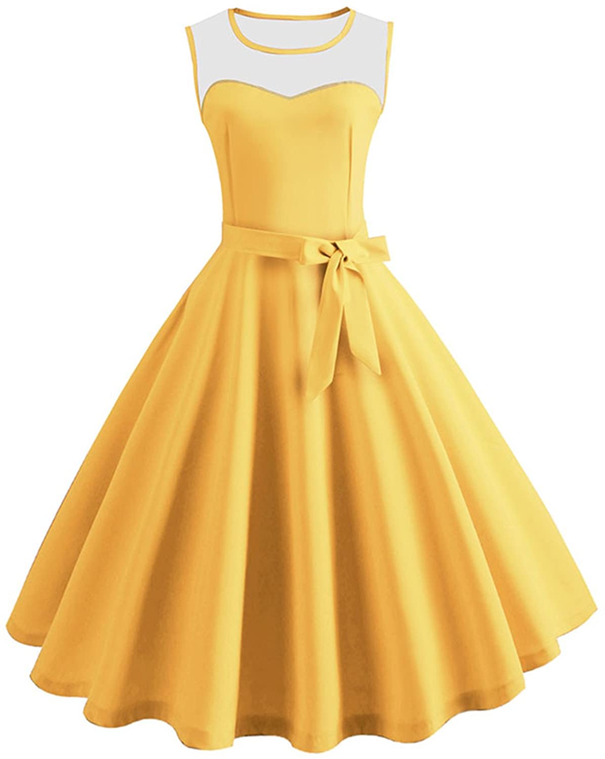 Price:$0.00 dextrad dress Lace Patchwork Summer Dress Women Retro Swing Rockabilly Sundress Plus Size at Amazon Women’s Clothing store