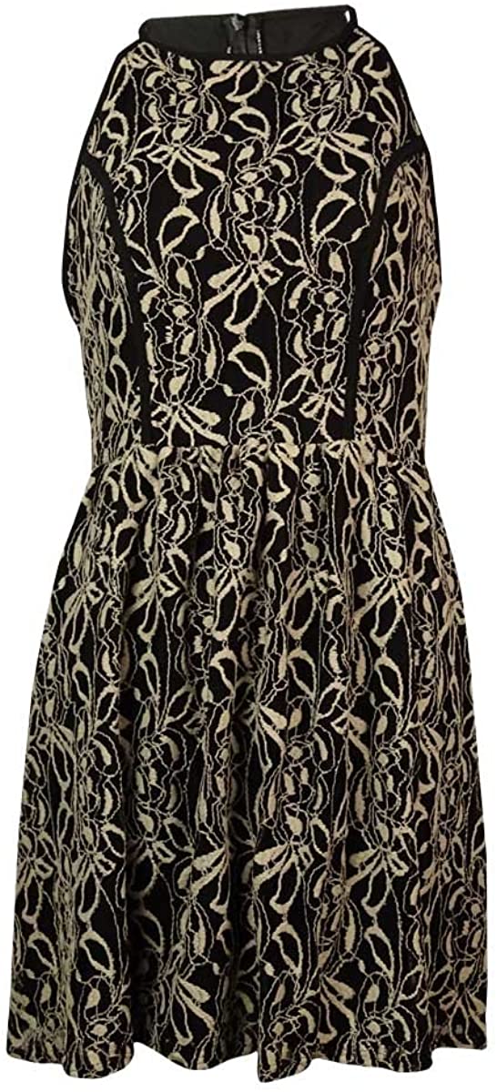 Price:$16.95 Bar III Women's Sleeveless Ivy Overlay Dress (M, Black Combo) at Amazon Women’s Clothing store