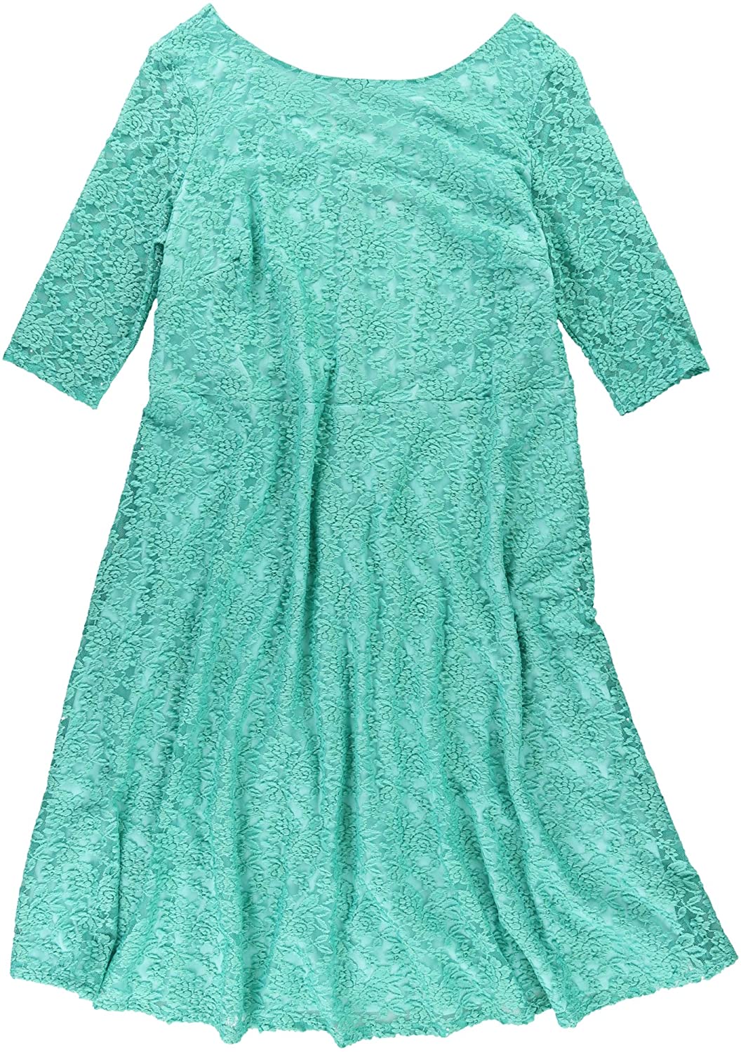 Price:$47.49 Sangria Womens Lace A-line Dress, Green, 20W at Amazon Women’s Clothing store