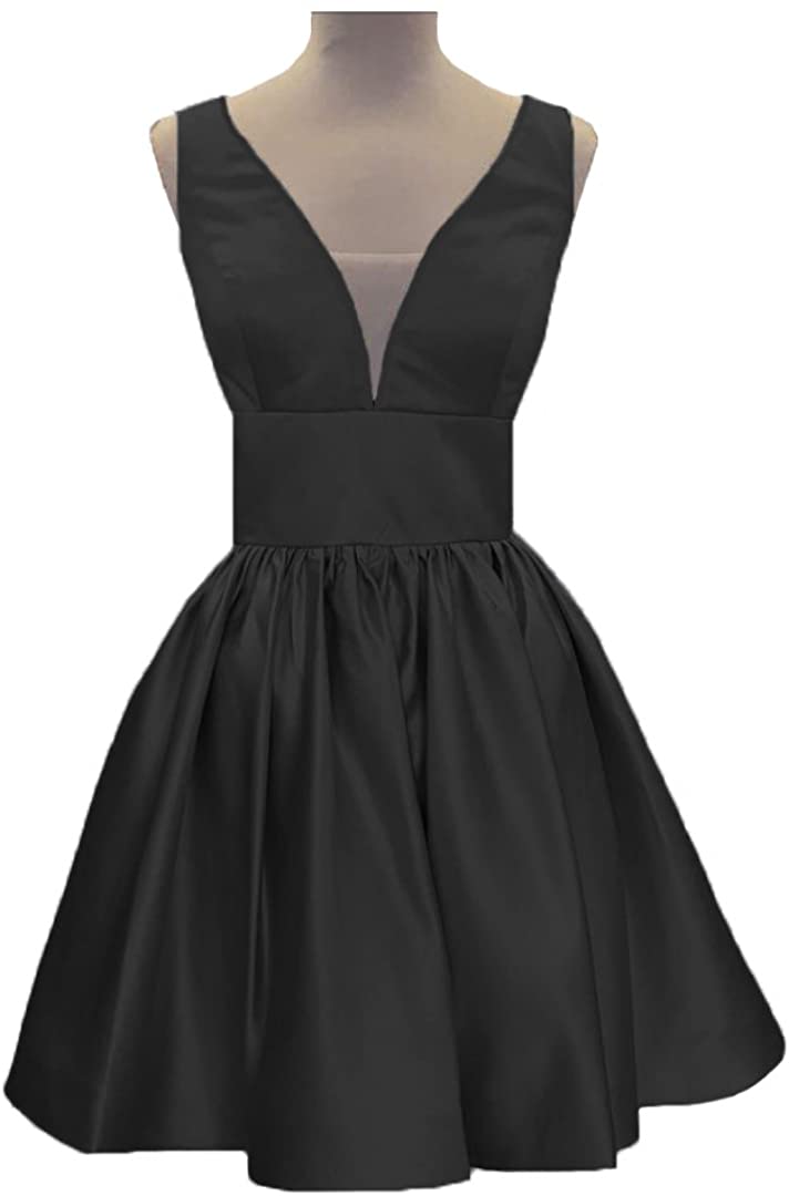 Price:$69.99 FTBY Homecoming Dress with Pockets Short Prom Dresses 2019 Satin Womens Formal Dresses Juniors at Amazon Women’s Clothing store