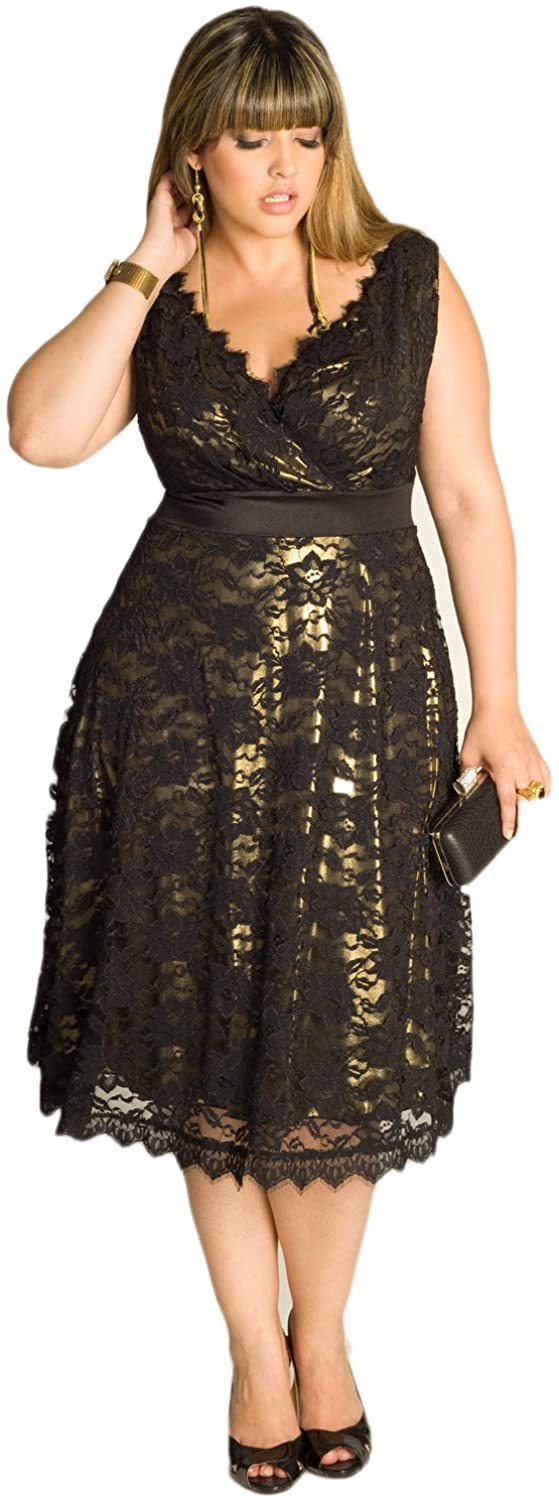 Price:$84.99    AK Beauty Women's Lace Plus Size Evening Prom Dress  Clothing