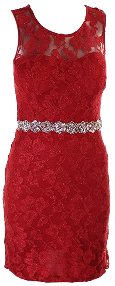 Price:$17.97 City Studio Juniors' Embellished Glitter Dress at Amazon Women’s Clothing store