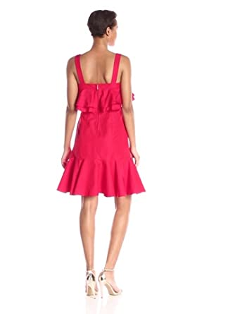 Price:$385.27    Jill Jill Stuart Women's Ruffle Tiered Spaghetti Strap Dress, Poppy, 2  Clothing