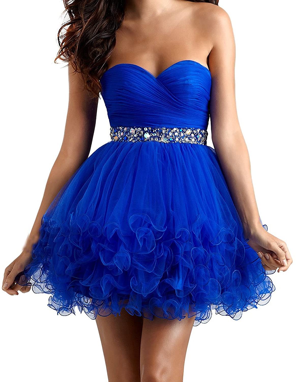 Price:$52.99 KARMA PROM Women's Mini Princess Strapless Homecoming Cocktail Gown Party Dress at Amazon Women’s Clothing store