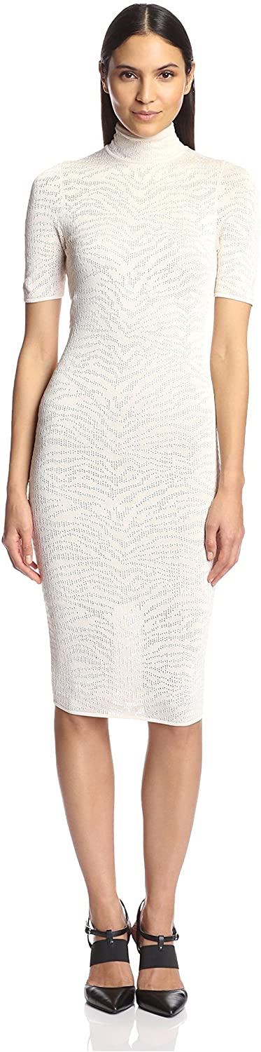 Price:$182.46    Torn by Ronny Kobo Women's Jake Zebra Pointelle Dress, Cream, XS  Clothing