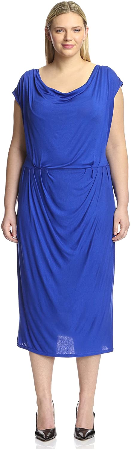 Price:$36.43    Melissa Masse Plus Women's Cowl Neck Dress  Clothing