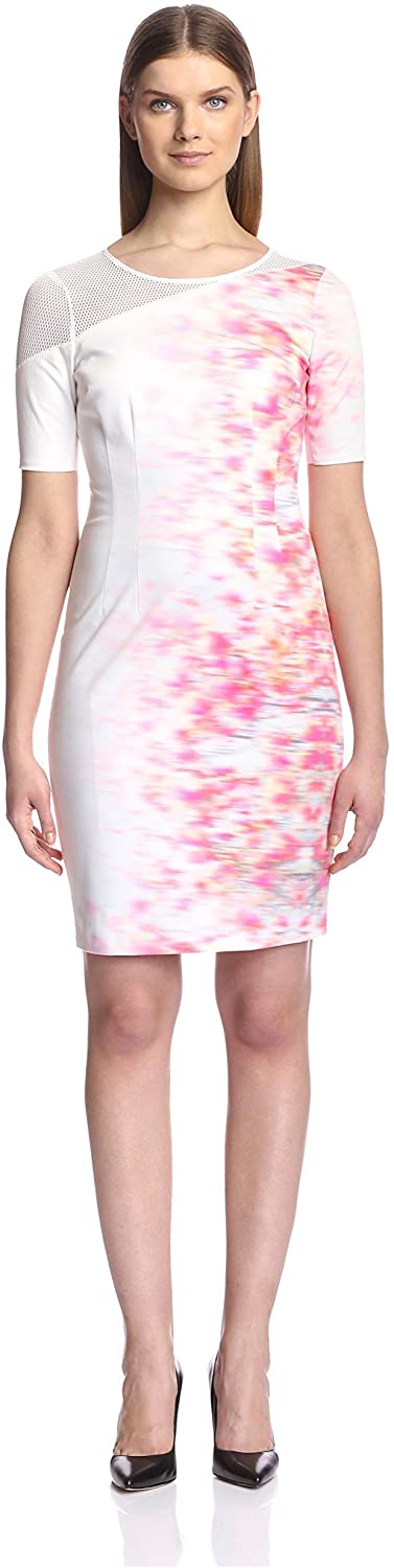 Price:$64.99    Elie Tahari Women's Emory Dress, Sweet Melon, 4  Clothing