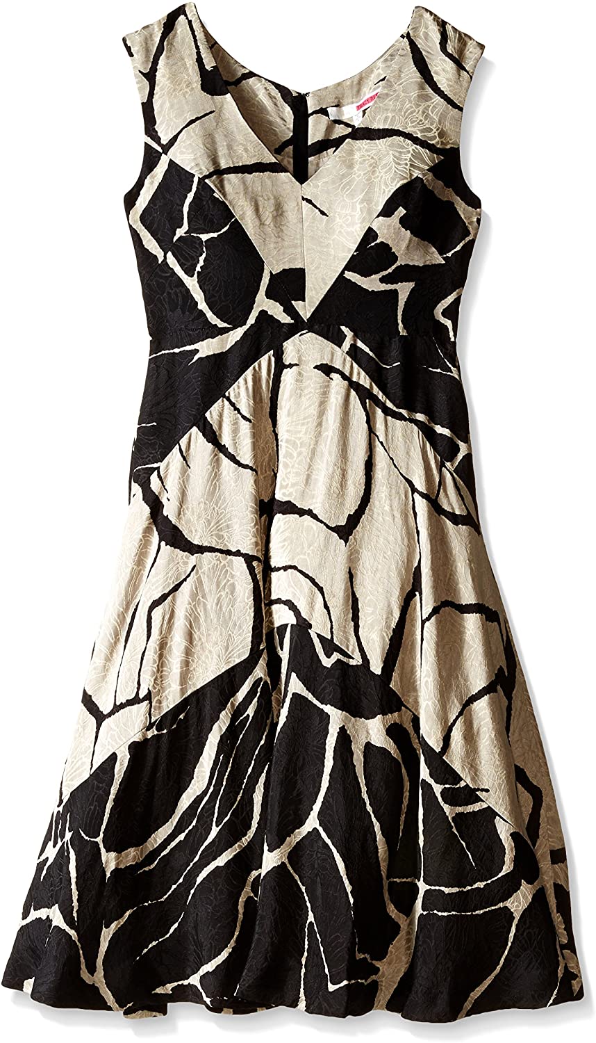 Price:$399.95    Tracy Reese Women's Floral Jacquard Fit and Flare Dress  Clothing