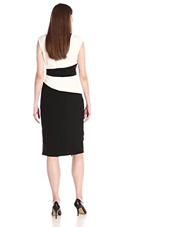 Price:$327.60    Black Halo Women's Evia CB Sheath Dress  Clothing
