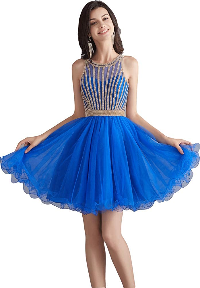 Price:$69.99 Datangep Women's Knee Length Bridesmaid Dresses Short Tulle Prom Homecoming Gowns at Amazon Women’s Clothing store