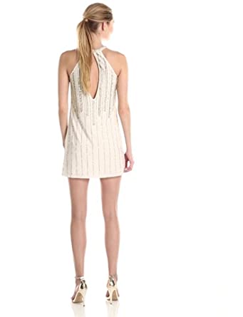 Price:$231.18    Betsy & Adam Women's Sleeveless Beaded Dress with Cut Out  Clothing