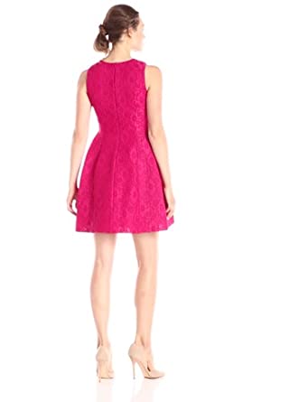 Price:$39.97 Calvin Klein Women's Sleeveless Fit and Flare Dress, Winter Rose, 10 at Amazon Women’s Clothing store