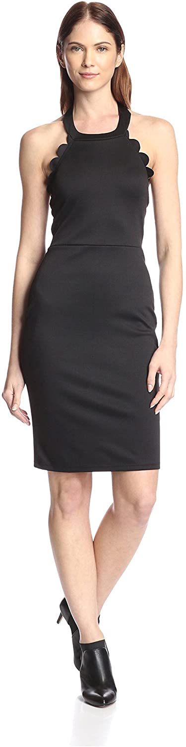 Price:$44.63    Vanity Room Women's Ponte Sheath Dress, Black, L  Clothing