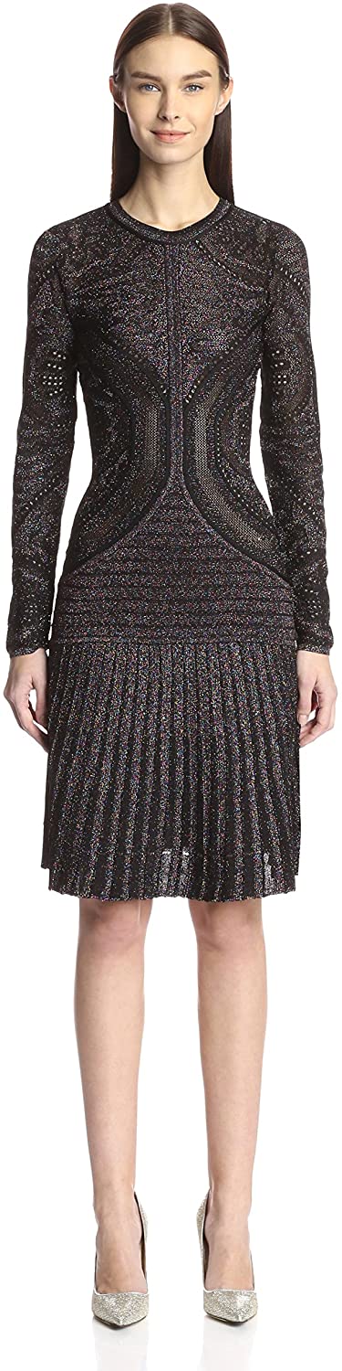 Price:$178.00    Just Cavalli Women's Shimmer Knit Dress, Multicolor, L  Clothing