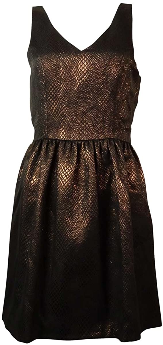 Price:$13.00 Bar III Women's Sleeveless Metallic Texture Dress at Amazon Women’s Clothing store