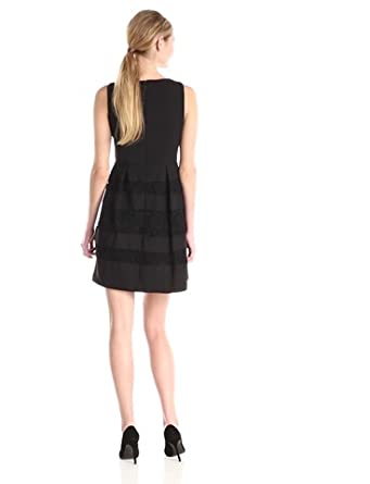 Price:$158.00    Donna Morgan Women's Sleeveless Combo Striped Dress  Clothing