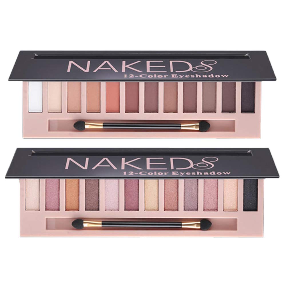 Price:$12.88     2 Pack 12 Colors Makeup Naked Eyeshadow Palette Natural Nude Matte Shimmer Glitter Pigment Eye Shadow Pallete Set Waterproof Smokey Professional Cosmetic Beauty Kit BESTLAND (2 PCS)   Beauty