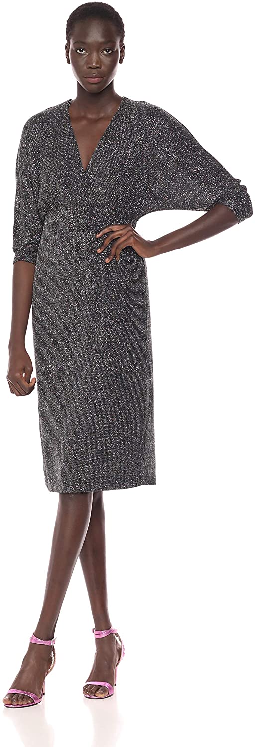 Price:$39.87    Maggy London Women's Multi Glitter Dolman Sleeve Cocktail Dress  Clothing