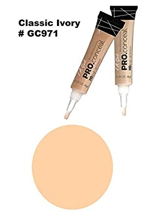 Price:$4.35     LA Girl Pro High Definition Concealer (1, GC 971 Classic Ivory)   Beauty