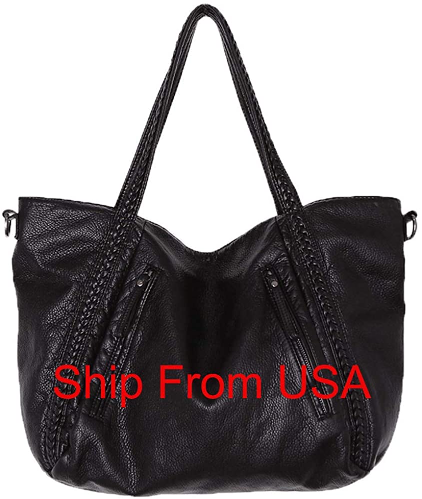 Price:$39.99    Big Capacity Fashion Women Handbags Soft Leather Lady Tote Purses Woven Work Shoulder Hobo Bag  Shoes