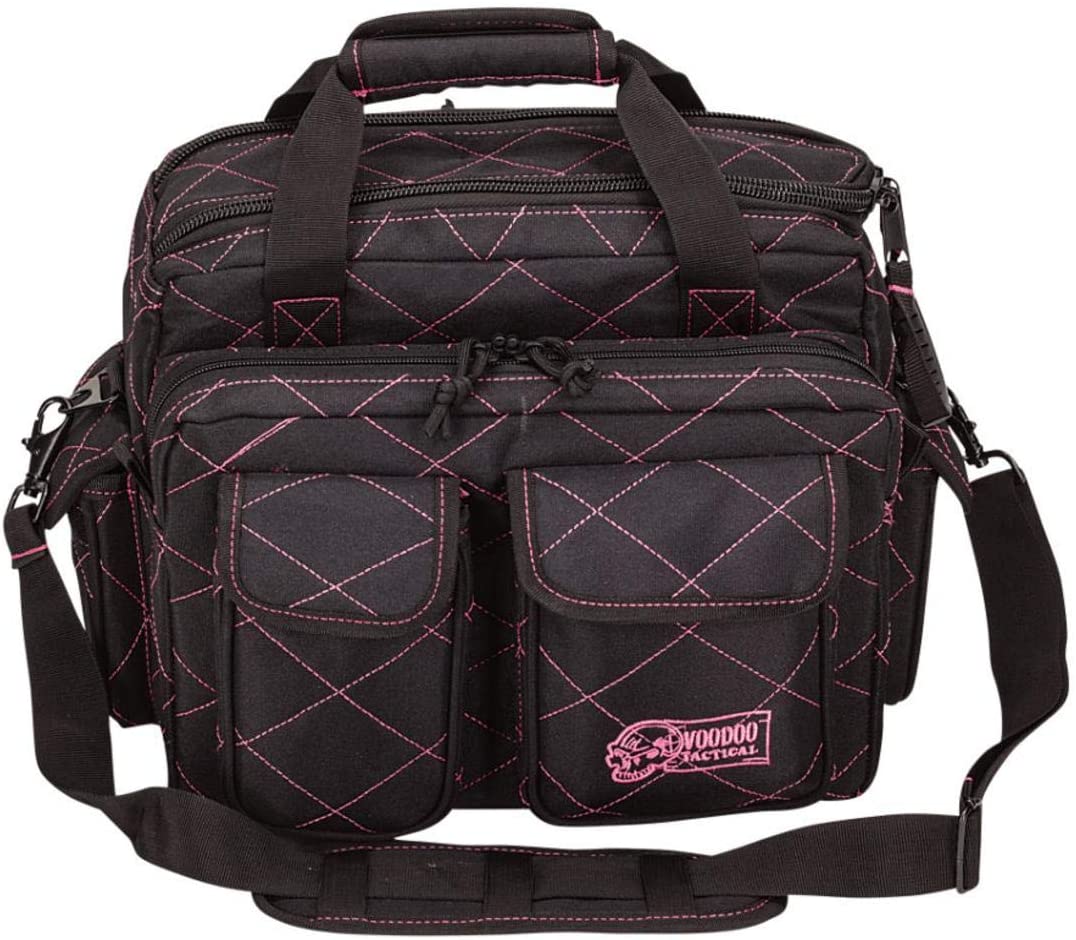 Price:$76.95     VooDoo Tactical Standard Scorpion Range Bag - Lady Voodoo Custom Series, Black/Pink   Sports & Outdoors