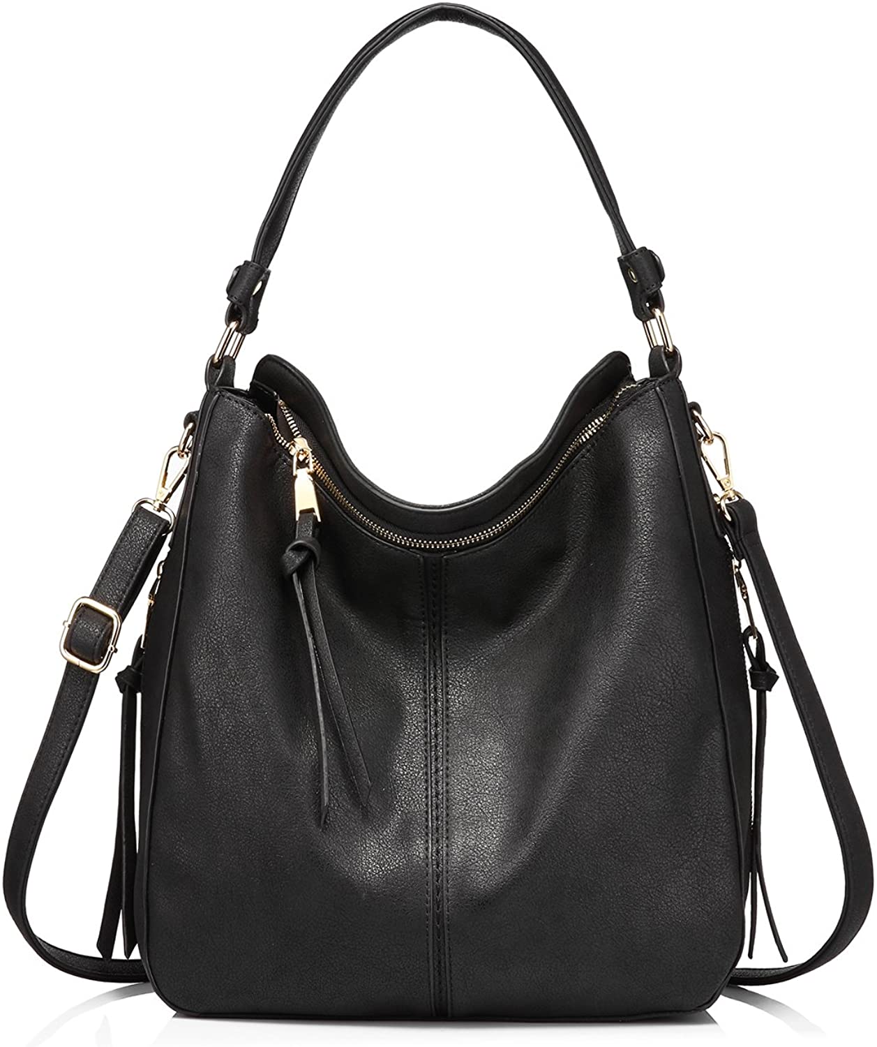 Price:$35.98    Handbags for Women Small Designer Ladies Hobo bag Bucket Purse Faux Leather in Small Size  Clothing