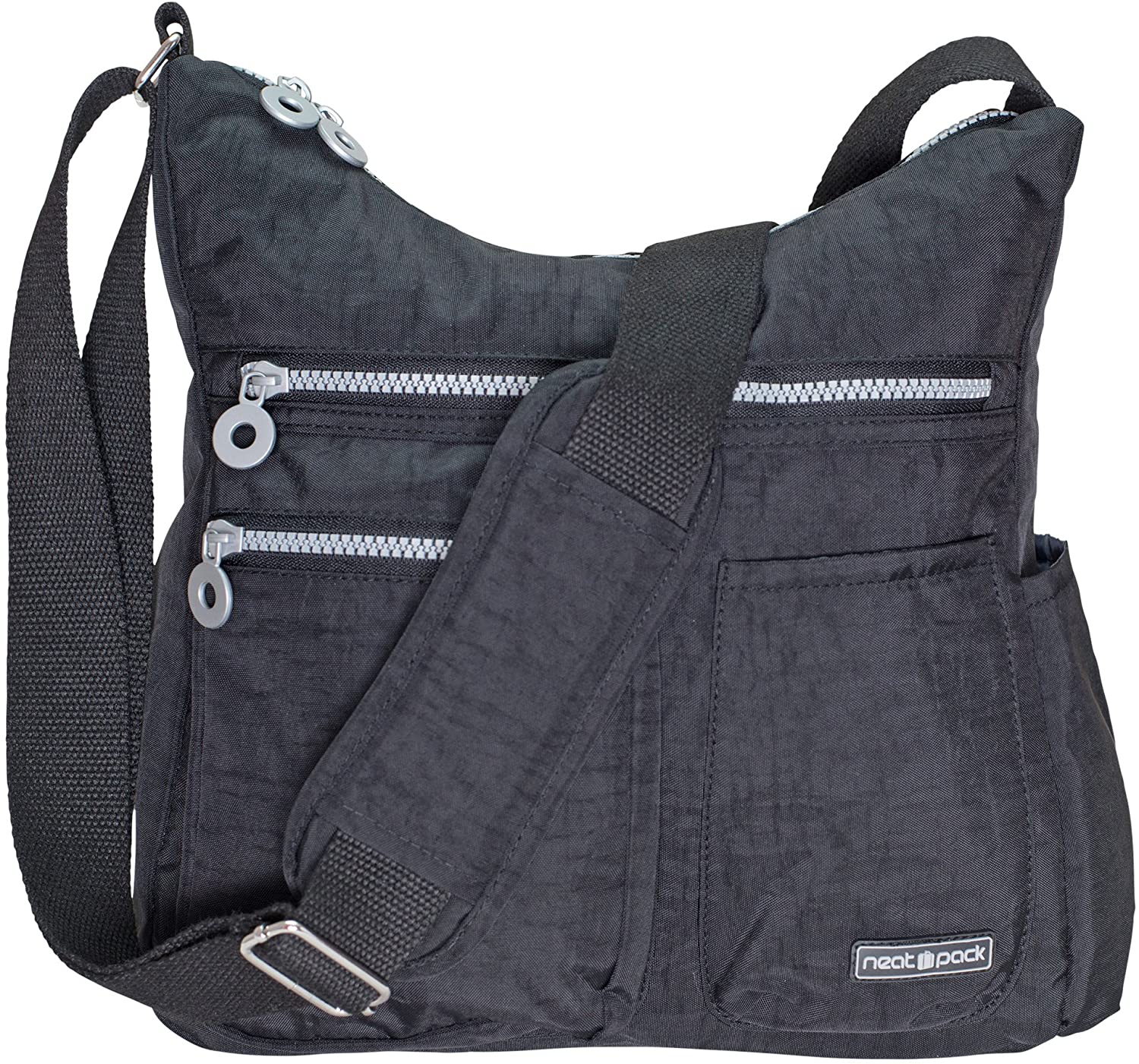 Price:$32.99 NeatPack Crossbody Bag for Women with Anti Theft RFID Pocket, Black  Handbags   