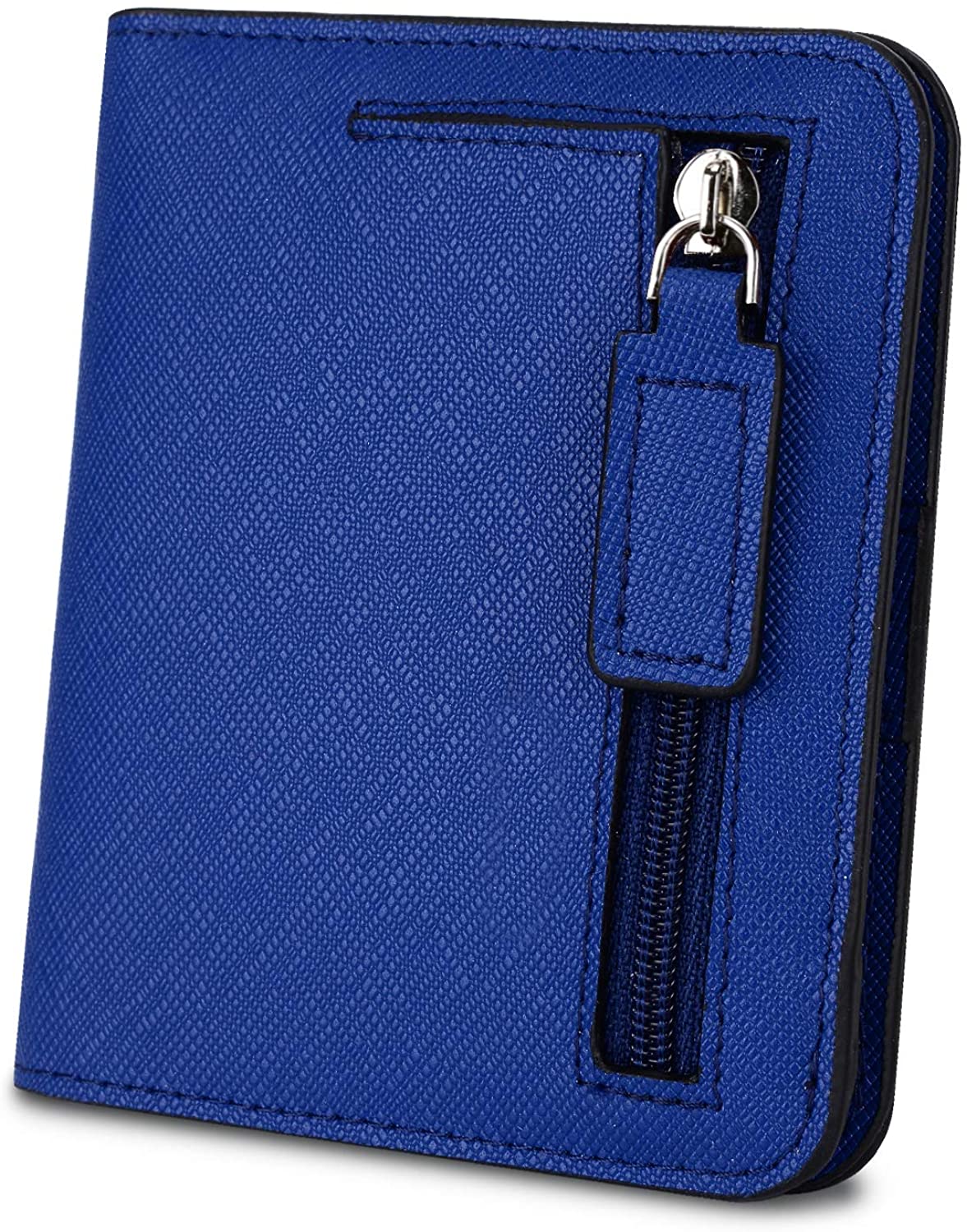Price:$16.99    YALUXE Women's RFID Blocking Small Compact Leather Wallet Ladies Mini Purse with ID Window cross darkblue RFID  Shoes