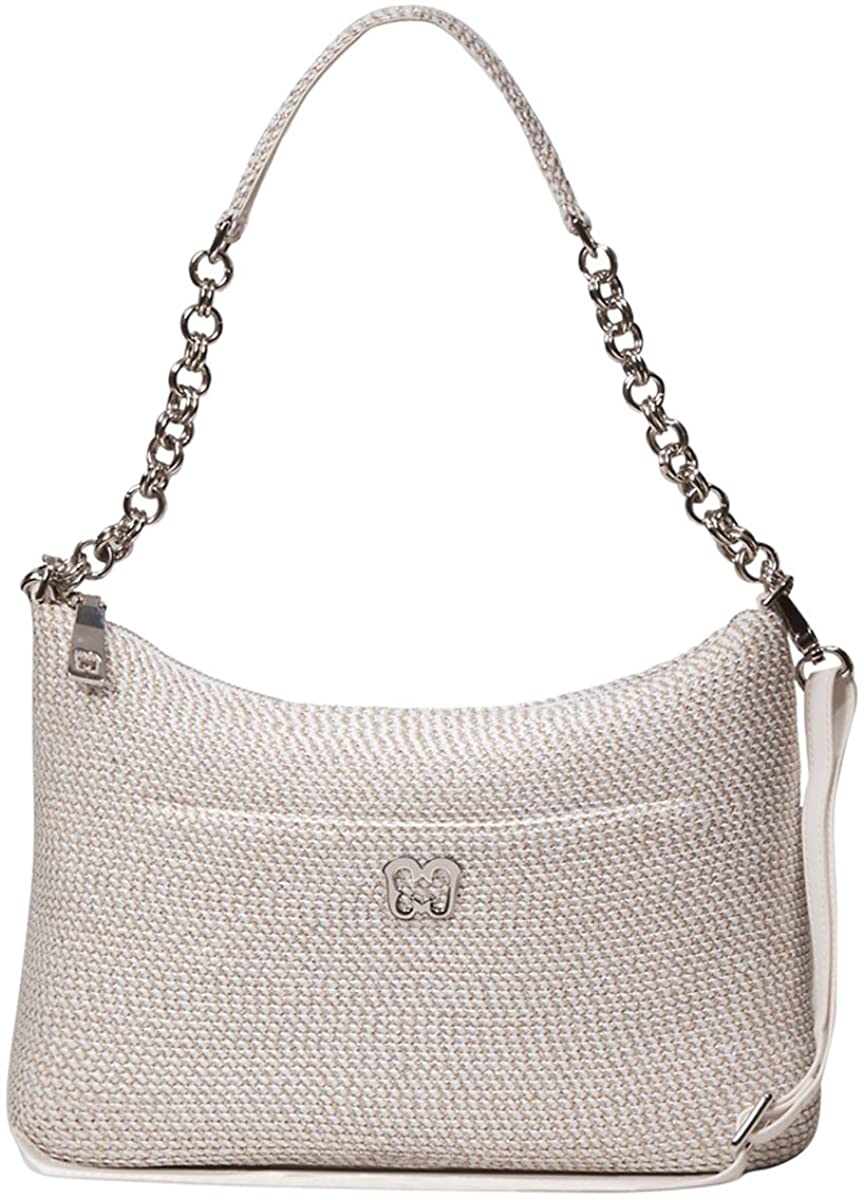 Price:$470.00 Eric Javits Designer Women's Handbag Powchky Bag (Ice)  Handbags   