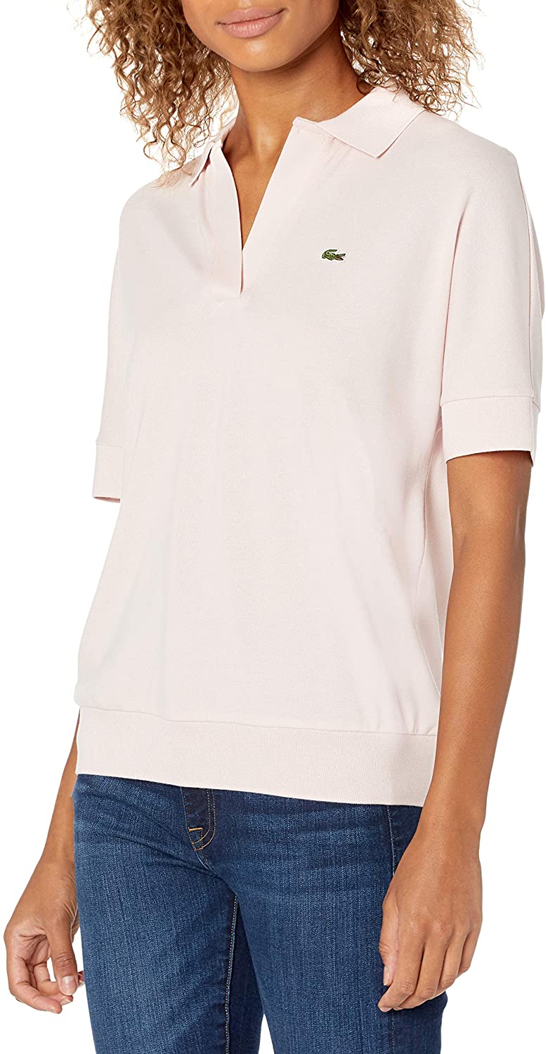Price:$78.26 Lacoste Women's Short Sleeve Buttonless Pique Polo Shirt at Amazon Women’s Clothing store