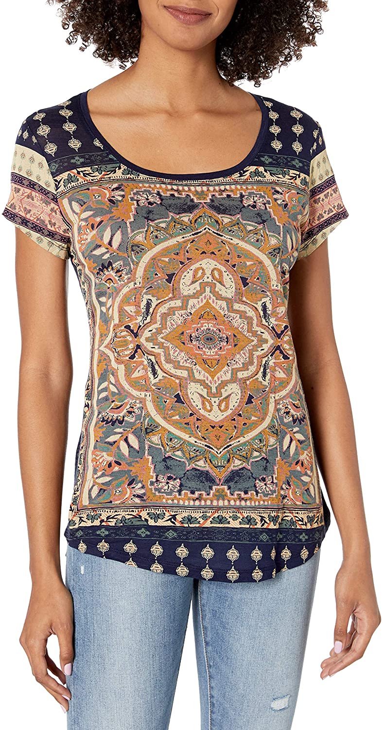 Price:$31.60 Lucky Brand Women's Persian Carpet Tee at Amazon Women’s Clothing store
