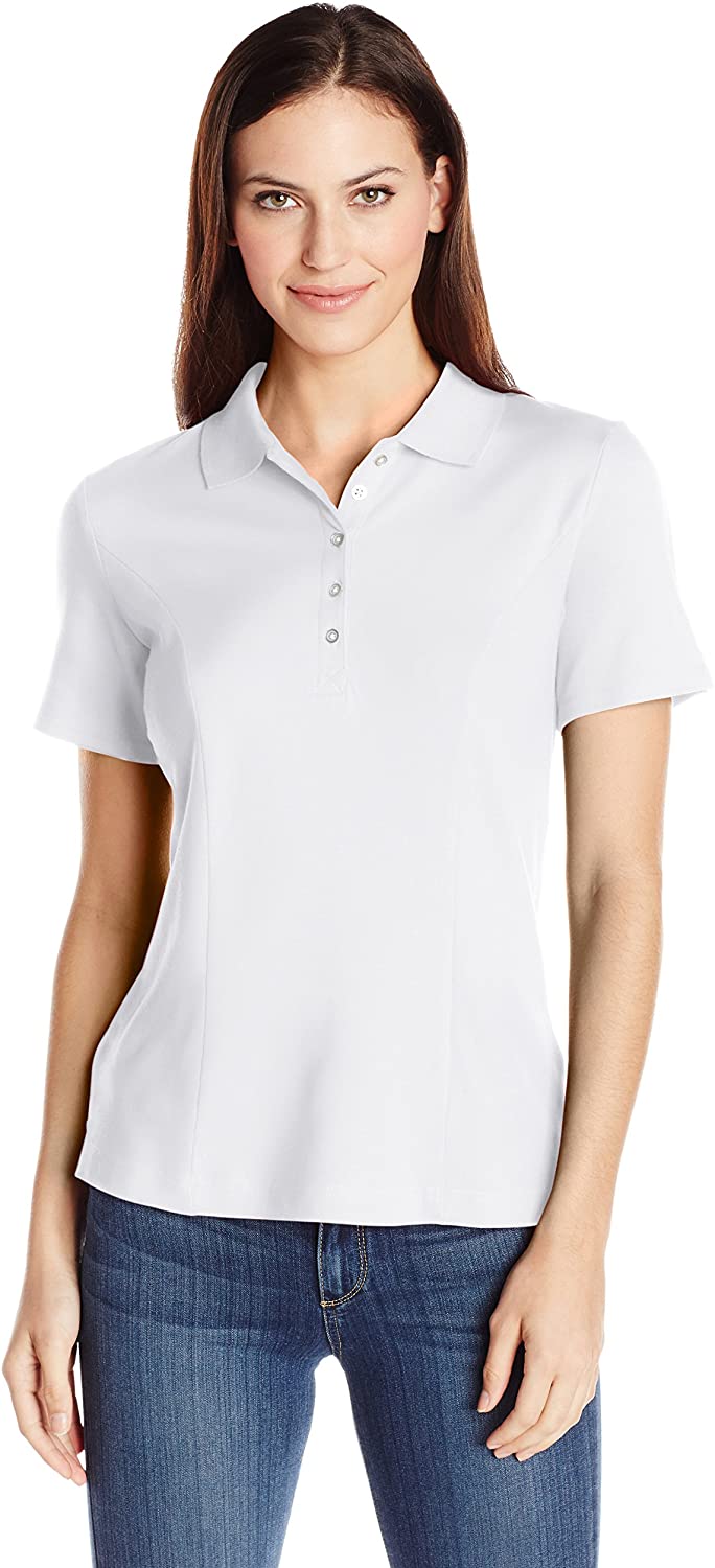 Price:$9.94 Riders by Lee Indigo Women's Short-Sleeve Polo Shirt at Amazon Women’s Clothing store